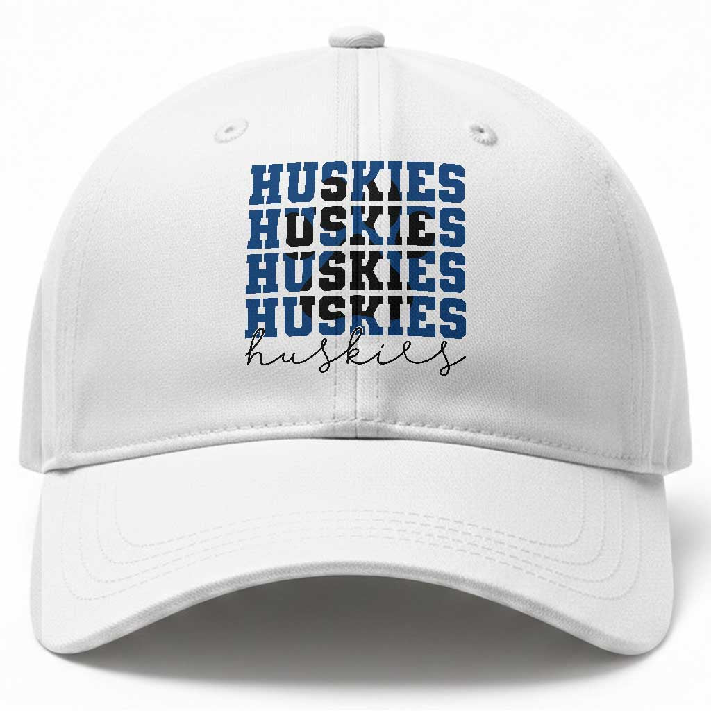 Husky Fan Paw Inset Baseball Cap Team Pride School Spirit TS12 Print Your Wear