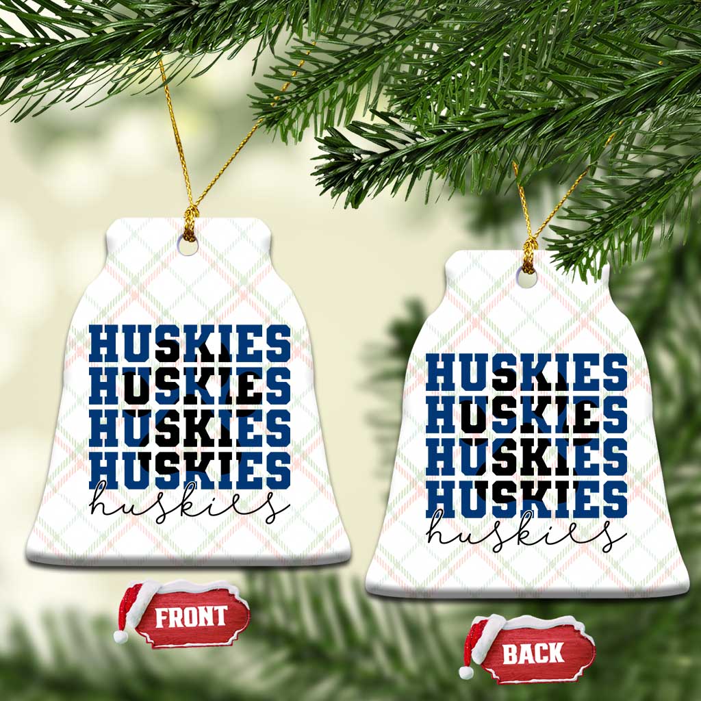 Husky Fan Paw Inset Ceramic Ornament Team Pride School Spirit TS12 Print Your Wear