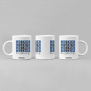 Husky Fan Paw Inset Coffee Mug Team Pride School Spirit TS12 Print Your Wear