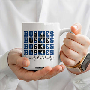 Husky Fan Paw Inset Coffee Mug Team Pride School Spirit TS12 Print Your Wear