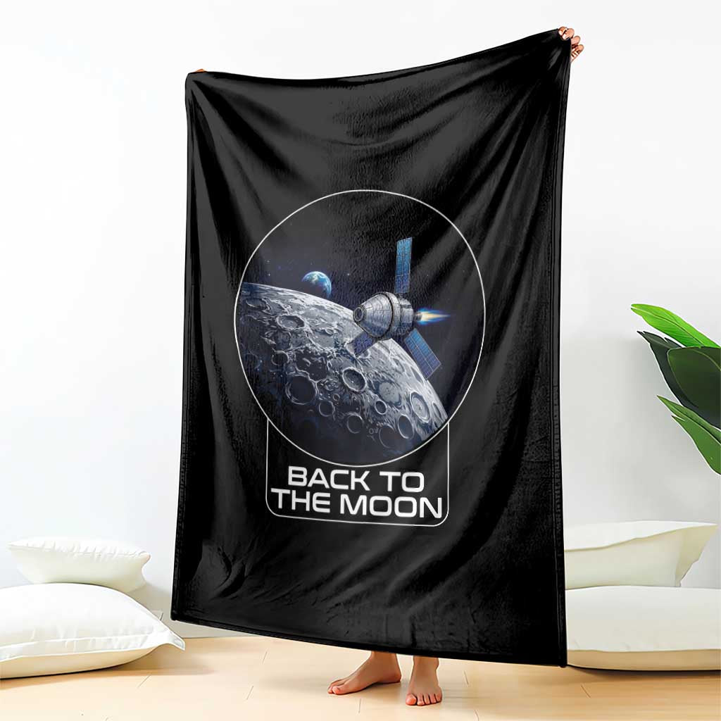 Back To The Moon Throw Blanket Lunar Mission Astronaut Space Lover TS12 Print Your Wear