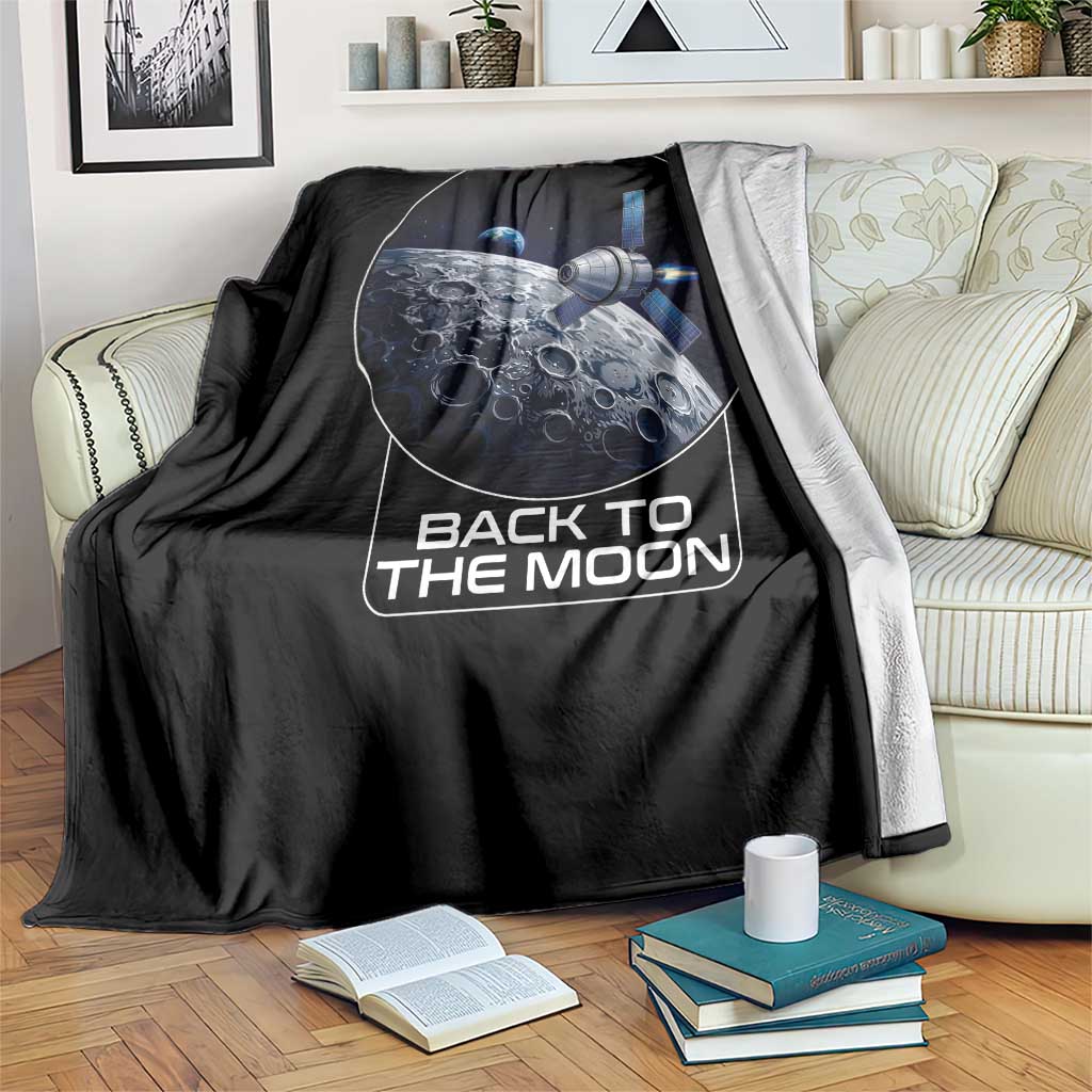 Back To The Moon Throw Blanket Lunar Mission Astronaut Space Lover TS12 Print Your Wear