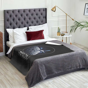 Back To The Moon Throw Blanket Lunar Mission Astronaut Space Lover TS12 Print Your Wear