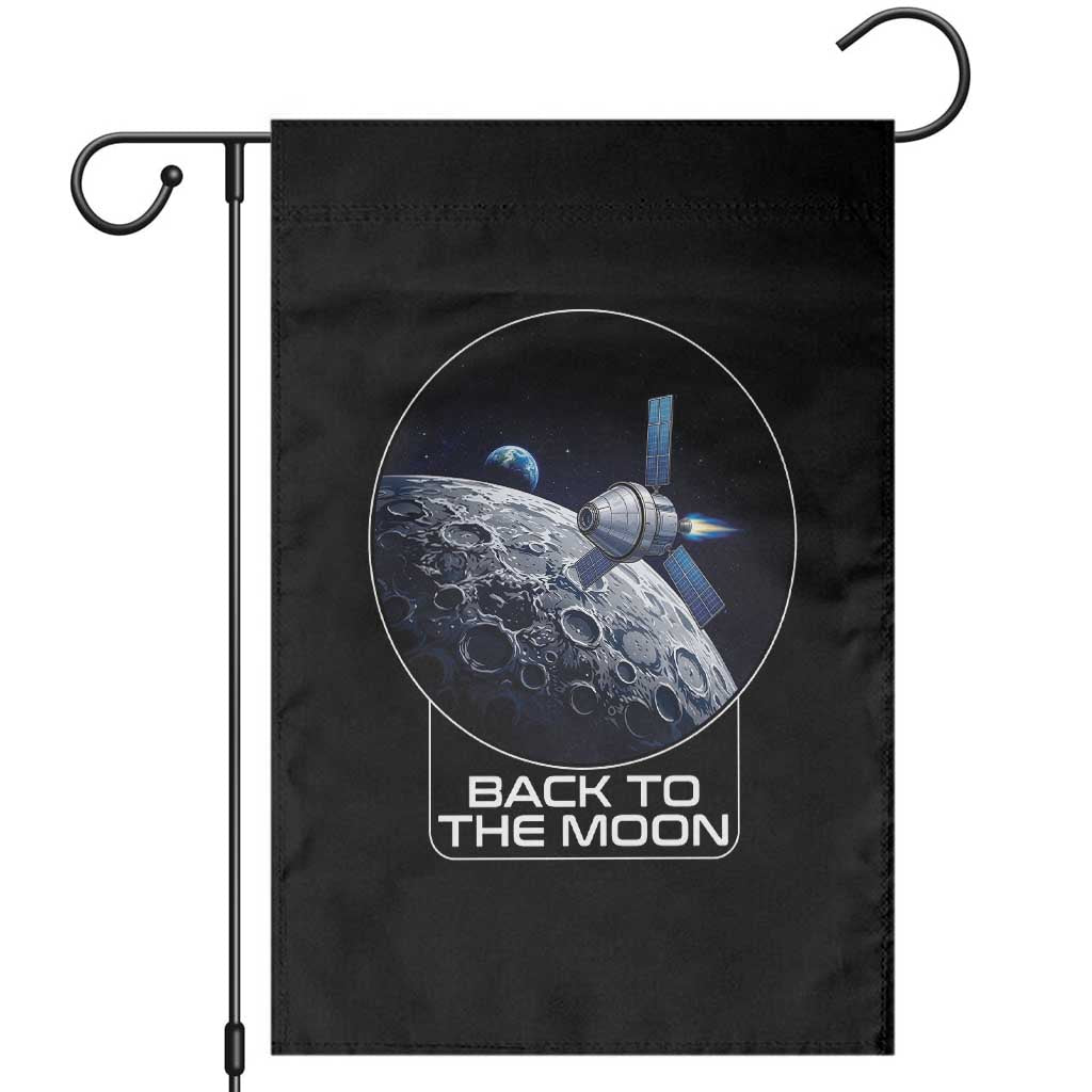 Back To The Moon Garden Flag Lunar Mission Astronaut Space Lover TS12 Black Print Your Wear