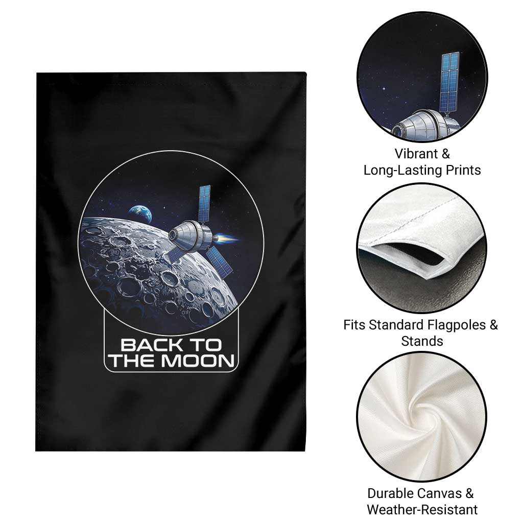 Back To The Moon Garden Flag Lunar Mission Astronaut Space Lover TS12 Print Your Wear