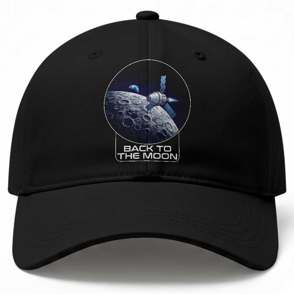 Back To The Moon Baseball Cap Lunar Mission Astronaut Space Lover TS12 Print Your Wear