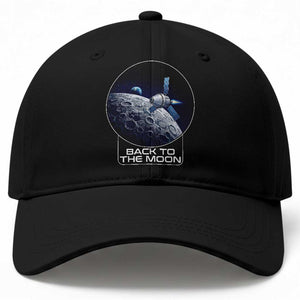 Back To The Moon Baseball Cap Lunar Mission Astronaut Space Lover TS12 Print Your Wear