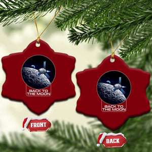 Back To The Moon Ceramic Ornament Lunar Mission Astronaut Space Lover TS12 Print Your Wear