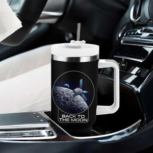 Back To The Moon Tumbler With Handle Lunar Mission Astronaut Space Lover TS12 Print Your Wear