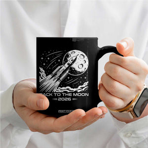 Back To The Moon Coffee Mug Space Exploration Moon Journey 2026 TS12 Print Your Wear