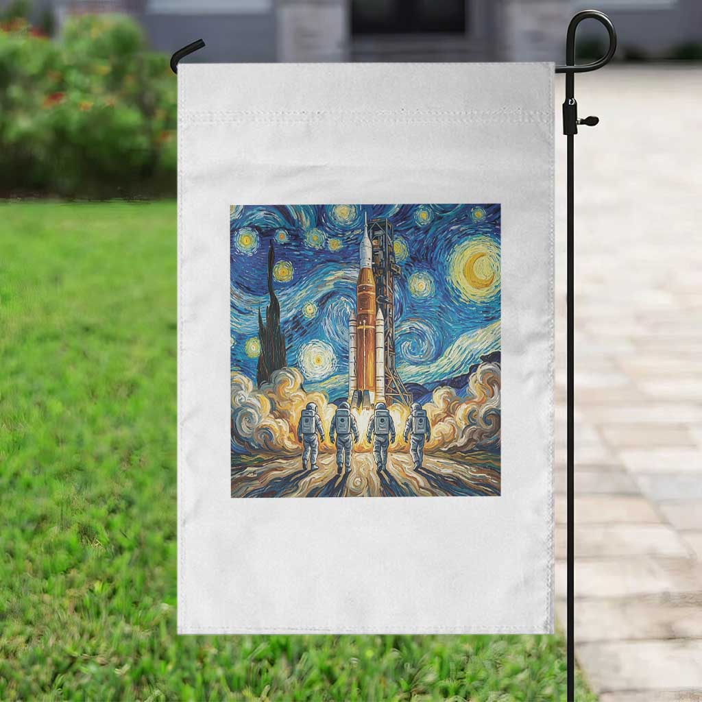 Lunar Mission Astronaut Starry Night Garden Flag Space Lover Gift TS12 Print Your Wear