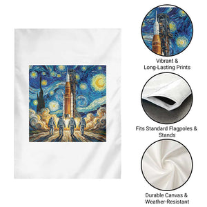 Lunar Mission Astronaut Starry Night Garden Flag Space Lover Gift TS12 Print Your Wear