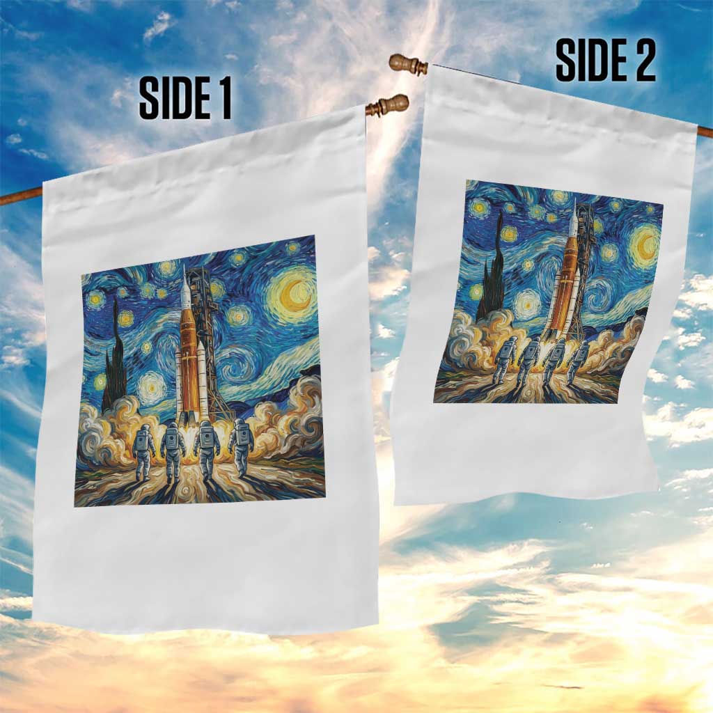 Lunar Mission Astronaut Starry Night Garden Flag Space Lover Gift TS12 Print Your Wear