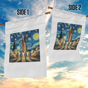 Lunar Mission Astronaut Starry Night Garden Flag Space Lover Gift TS12 Print Your Wear