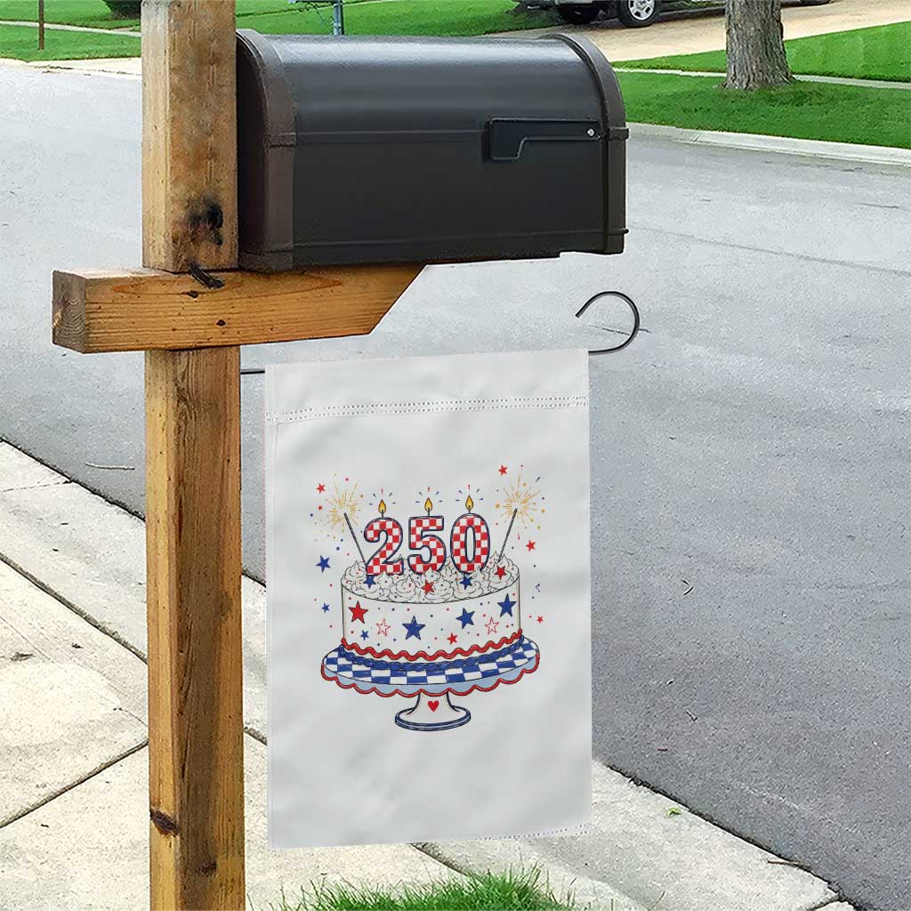 USA 250th Anniversary Birthday Cake Party Gift Garden Flag TS12 Print Your Wear