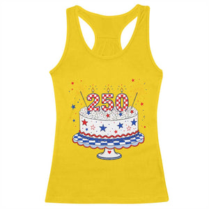 USA 250th Anniversary Birthday Cake Party Gift Racerback Tank Top TS12 Daisy Print Your Wear