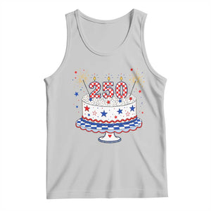 USA 250th Anniversary Birthday Cake Party Gift Tank Top TS12 Ash Print Your Wear