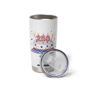USA 250th Anniversary Birthday Cake Party Gift Tumbler Cup TS12 Print Your Wear