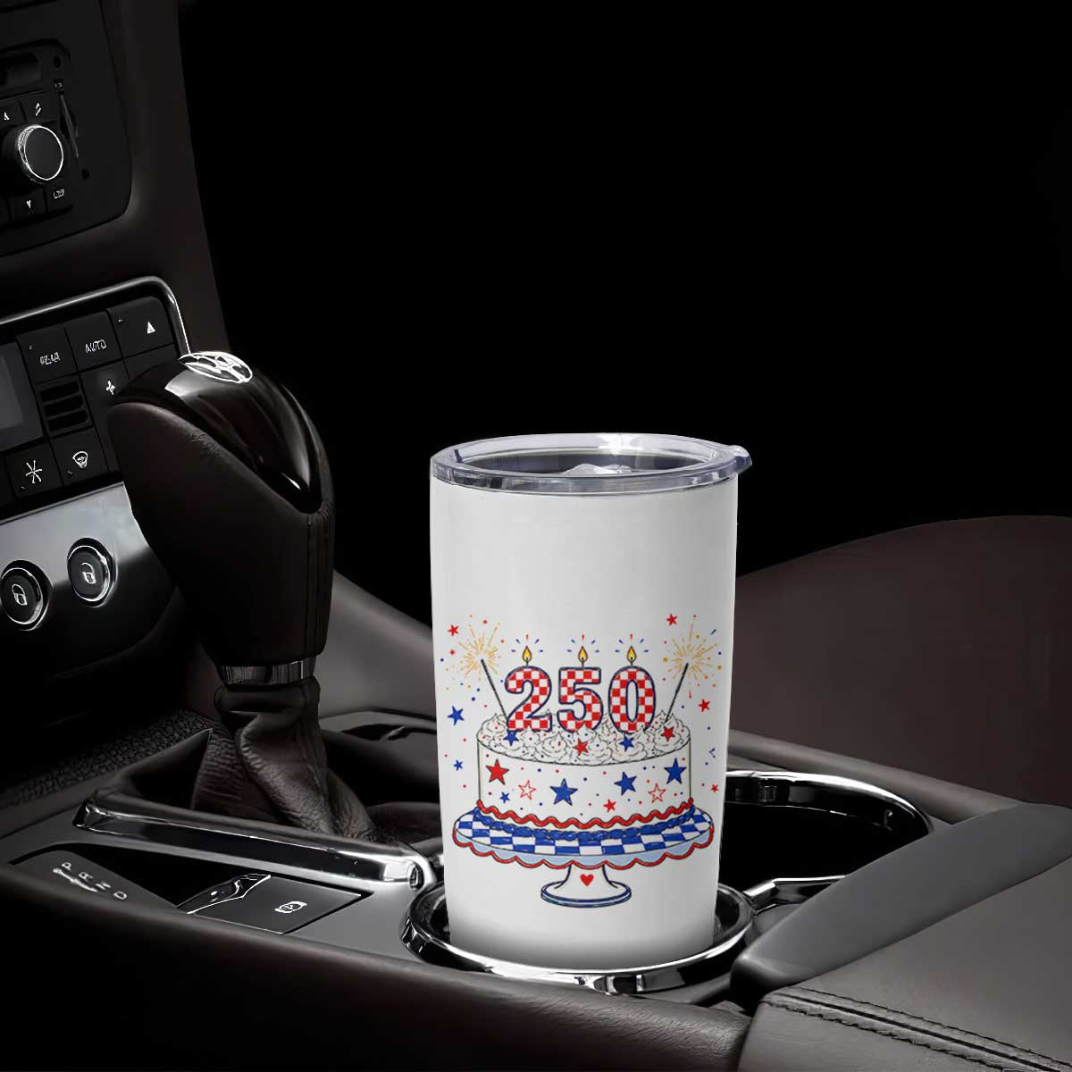 USA 250th Anniversary Birthday Cake Party Gift Tumbler Cup TS12 Print Your Wear