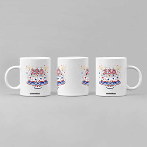 USA 250th Anniversary Birthday Cake Party Gift Coffee Mug TS12 Print Your Wear