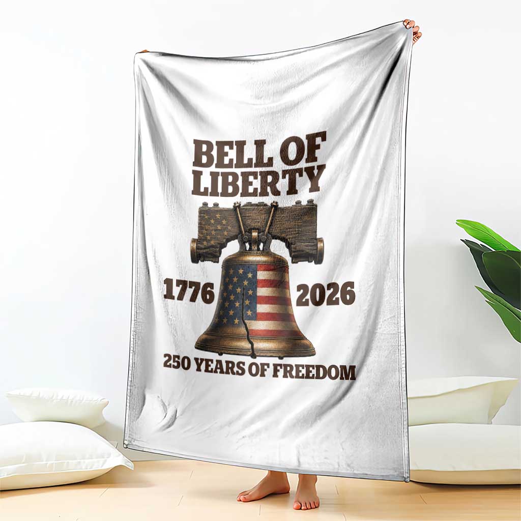 Liberty Bell 250th Anniversary Throw Blanket American Pride Gift TS12 Print Your Wear