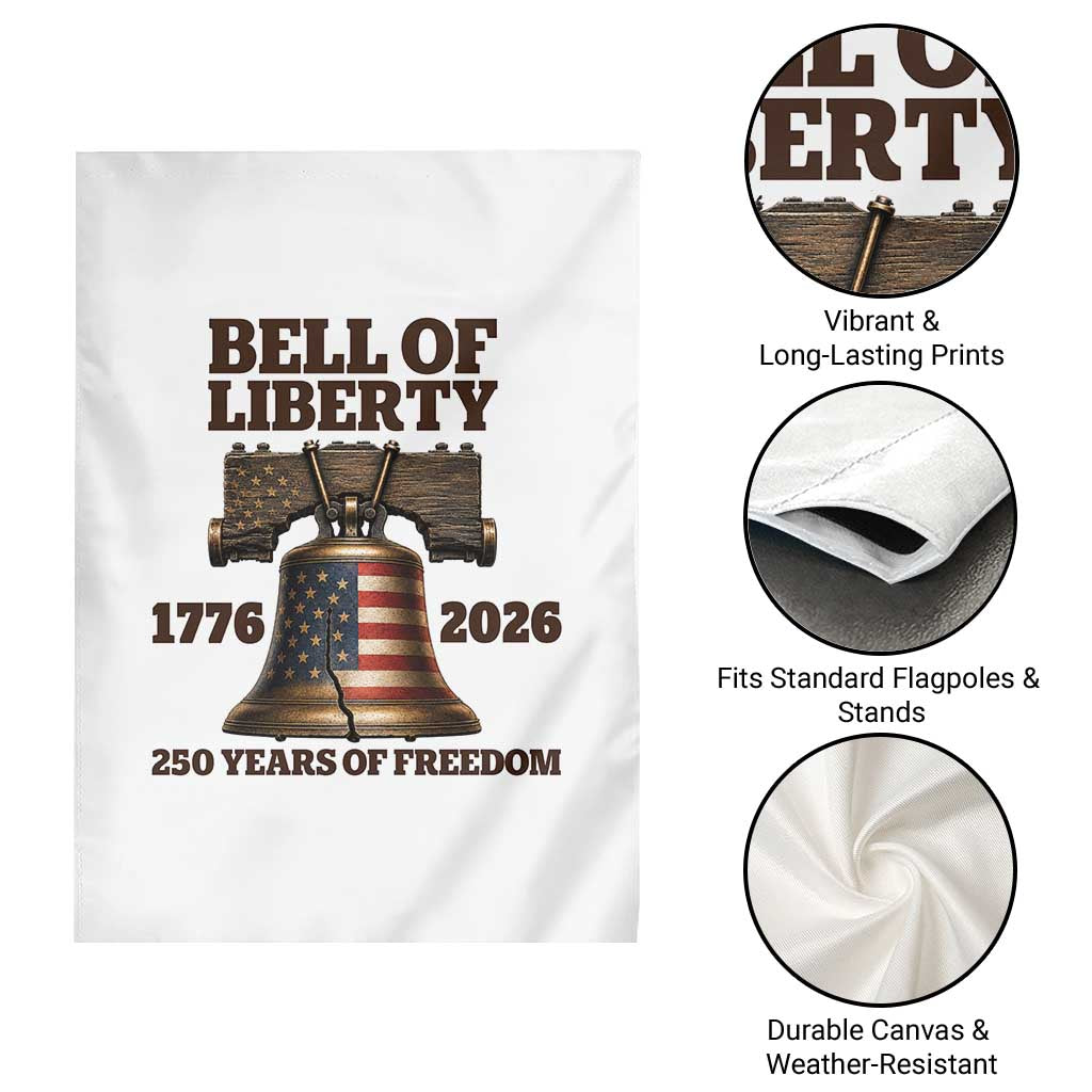 Liberty Bell 250th Anniversary Garden Flag American Pride Gift TS12 Print Your Wear