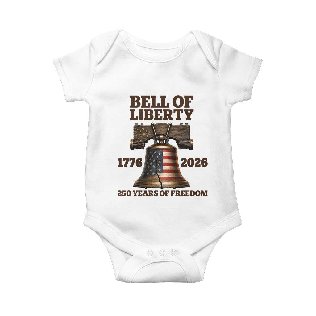 Liberty Bell 250th Anniversary Baby Onesie American Pride Gift TS12 White Print Your Wear
