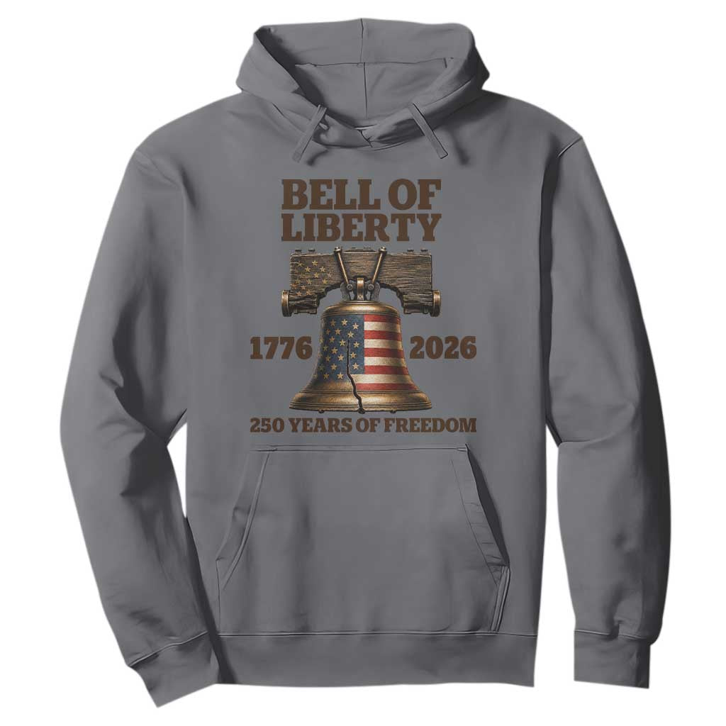 Liberty Bell 250th Anniversary Hoodie American Pride Gift TS12 Charcoal Print Your Wear