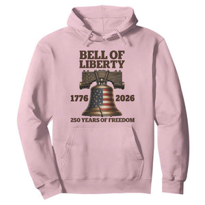 Liberty Bell 250th Anniversary Hoodie American Pride Gift TS12 Light Pink Print Your Wear