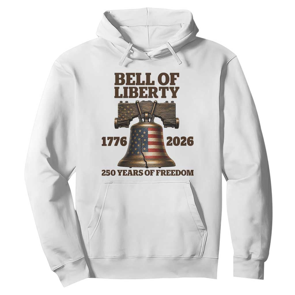 Liberty Bell 250th Anniversary Hoodie American Pride Gift TS12 White Print Your Wear