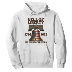 Liberty Bell 250th Anniversary Hoodie American Pride Gift TS12 White Print Your Wear