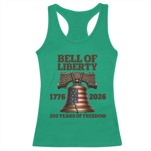 Liberty Bell 250th Anniversary Racerback Tank Top American Pride Gift TS12 Irish Green Print Your Wear