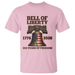 Liberty Bell 250th Anniversary T Shirt American Pride Gift TS12 Light Pink Print Your Wear