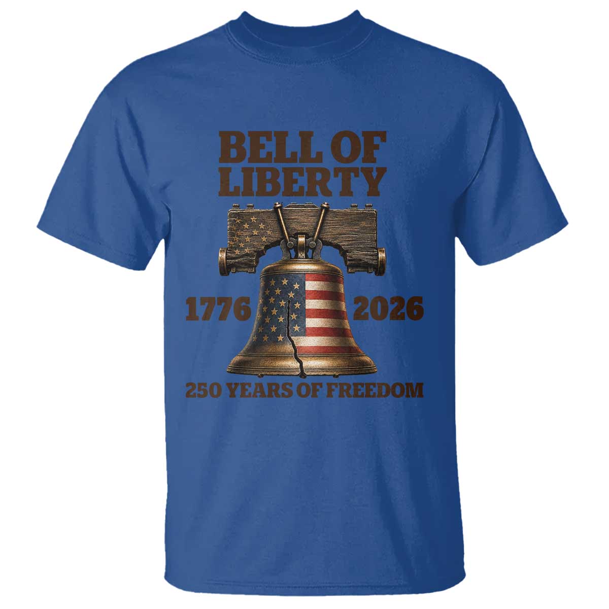Liberty Bell 250th Anniversary T Shirt American Pride Gift TS12 Royal Blue Print Your Wear