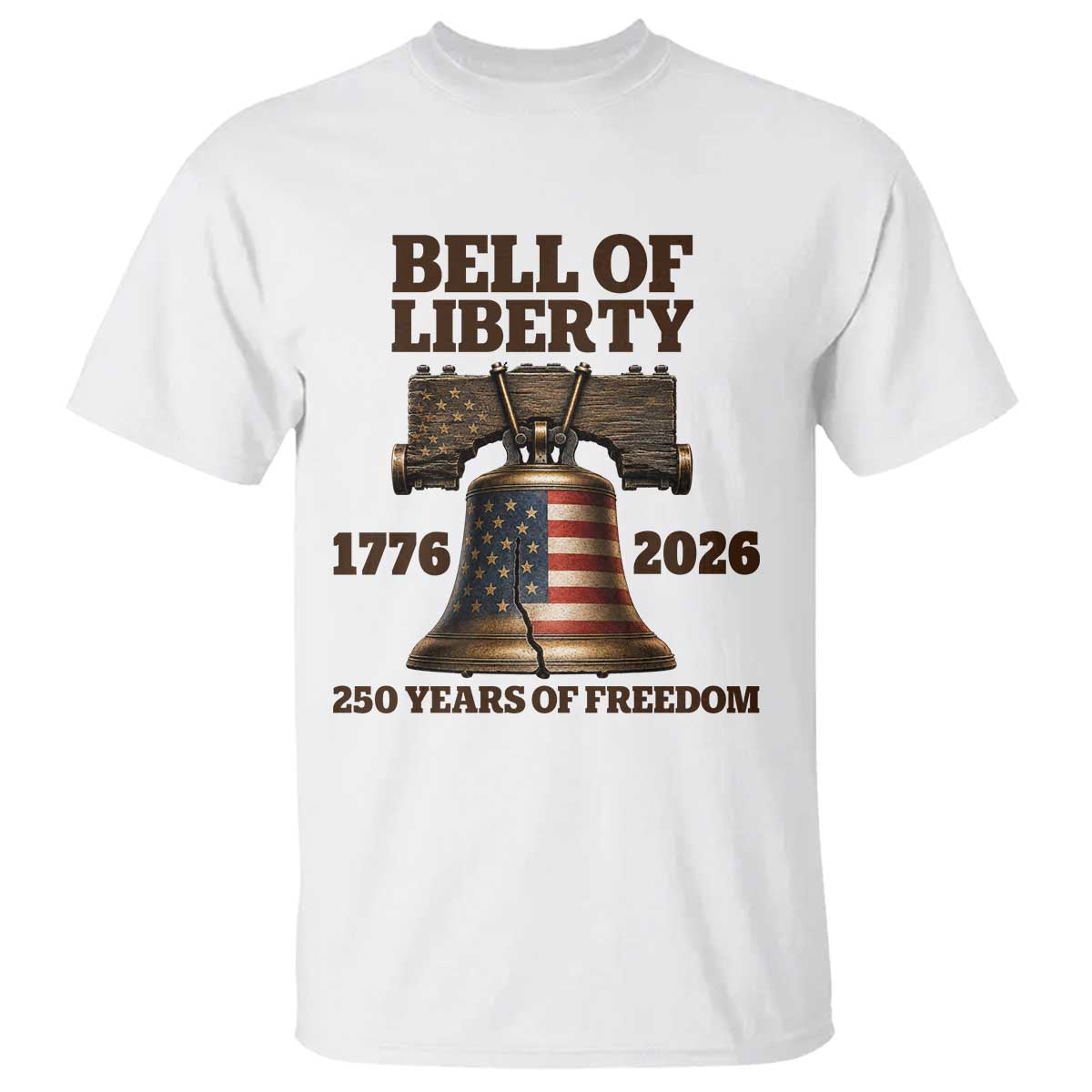 Liberty Bell 250th Anniversary T Shirt American Pride Gift TS12 White Print Your Wear