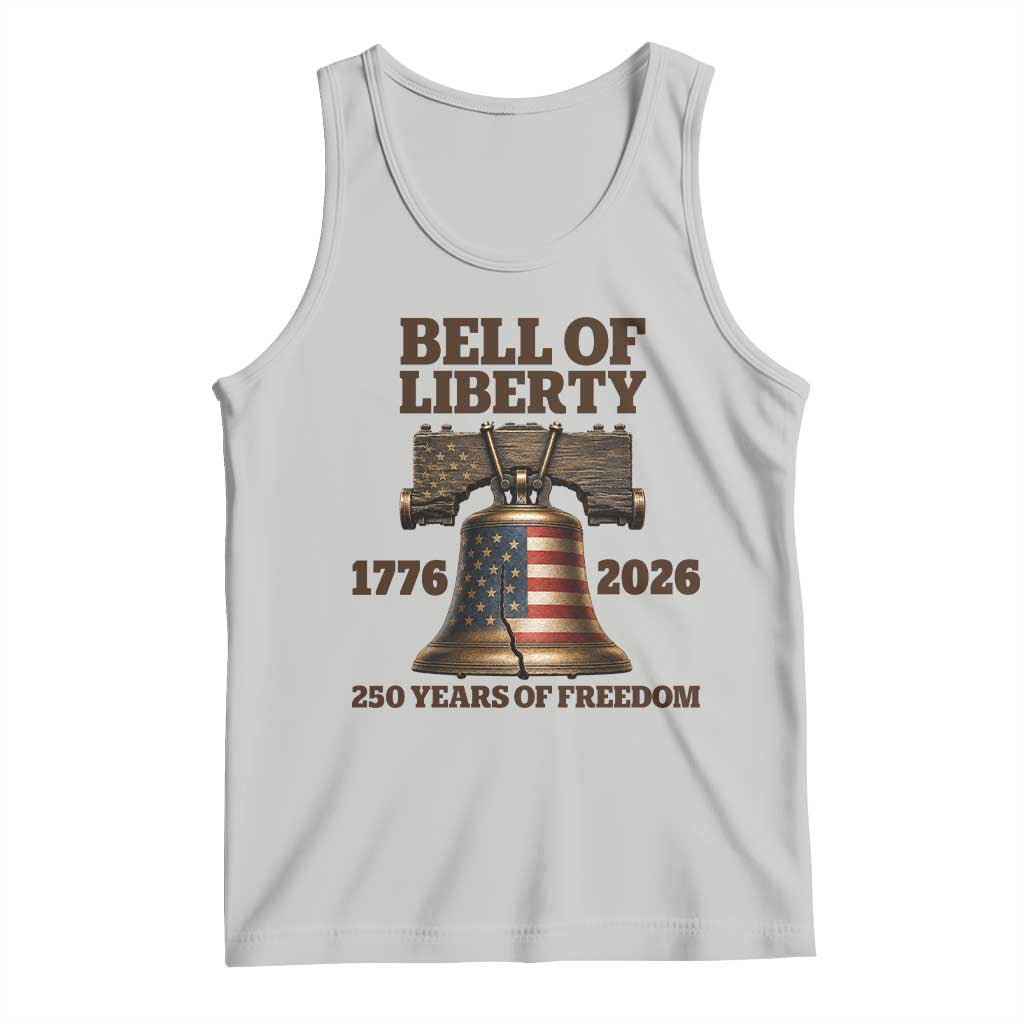 Liberty Bell 250th Anniversary Tank Top American Pride Gift TS12 Ash Print Your Wear