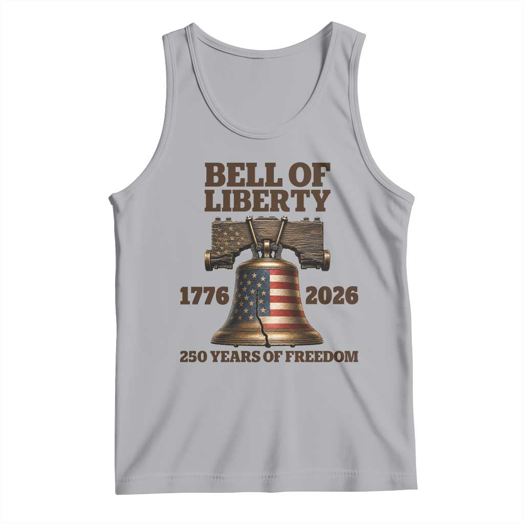 Liberty Bell 250th Anniversary Tank Top American Pride Gift TS12 Athletic Heather Print Your Wear