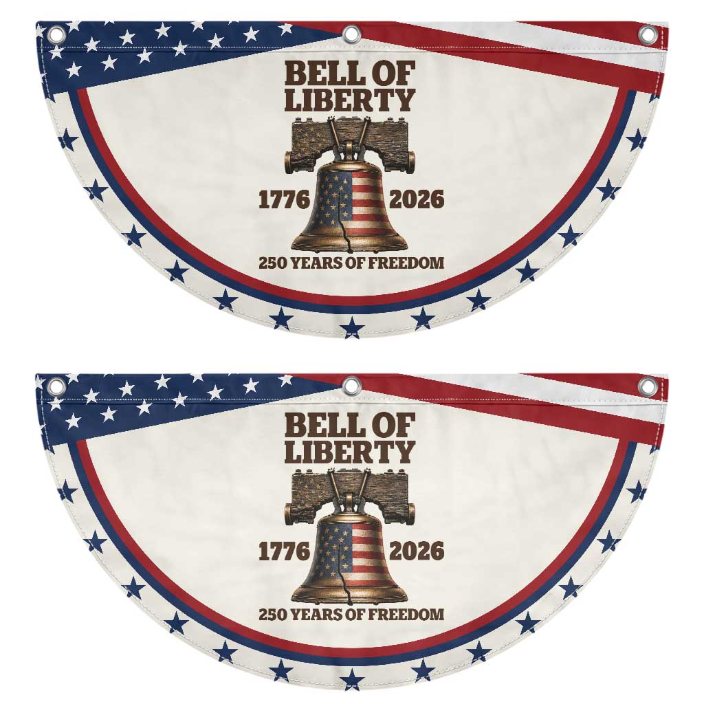 Liberty Bell 250th Anniversary Patriotic Fan Flag American Pride Gift TS12 2pcs pack Classic Beige Print Your Wear