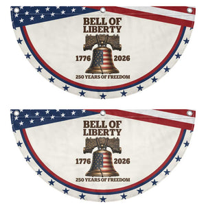 Liberty Bell 250th Anniversary Patriotic Fan Flag American Pride Gift TS12 2pcs pack Classic Beige Print Your Wear