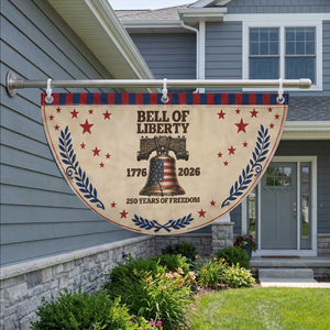 Liberty Bell 250th Anniversary Patriotic Fan Flag American Pride Gift TS12 2pcs pack Laurel Tan Print Your Wear