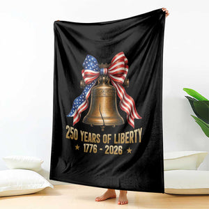250 Years Of Liberty Throw Blanket American Heritage Bell Graphic TS12 Print Your Wear