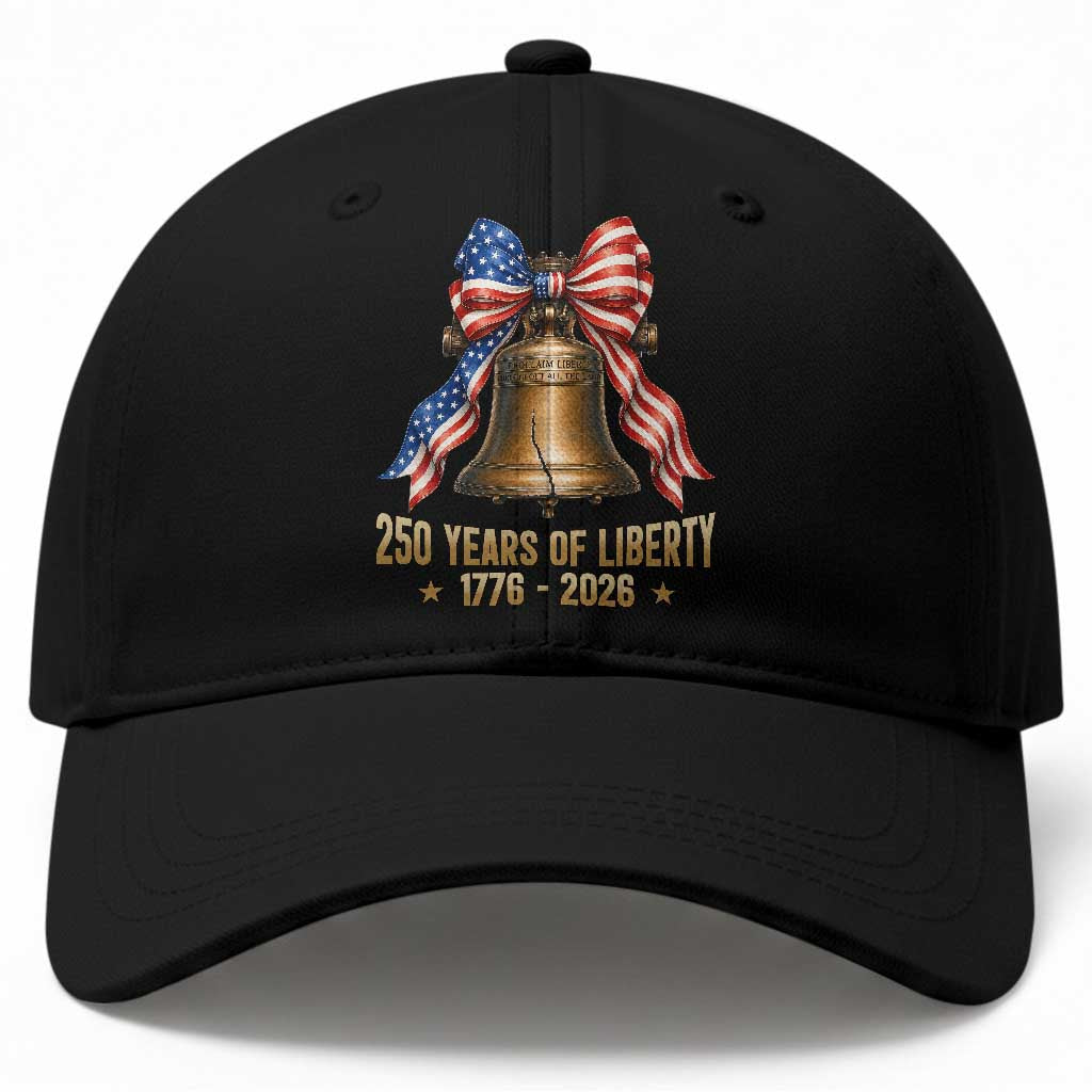 250 Years Of Liberty Baseball Cap American Heritage Bell Graphic TS12 Print Your Wear