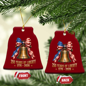 250 Years Of Liberty Ceramic Ornament American Heritage Bell Graphic TS12 Print Your Wear