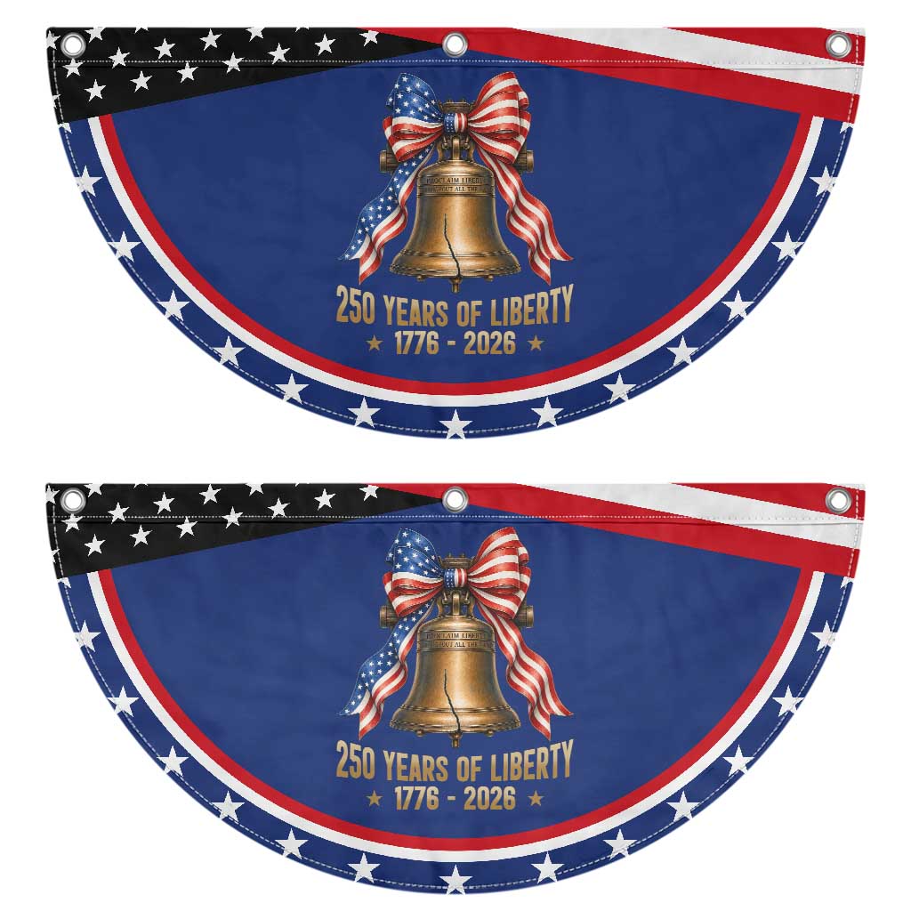 250 Years Of Liberty Patriotic Fan Flag American Heritage Bell Graphic TS12 2pcs pack Classic Navy Print Your Wear