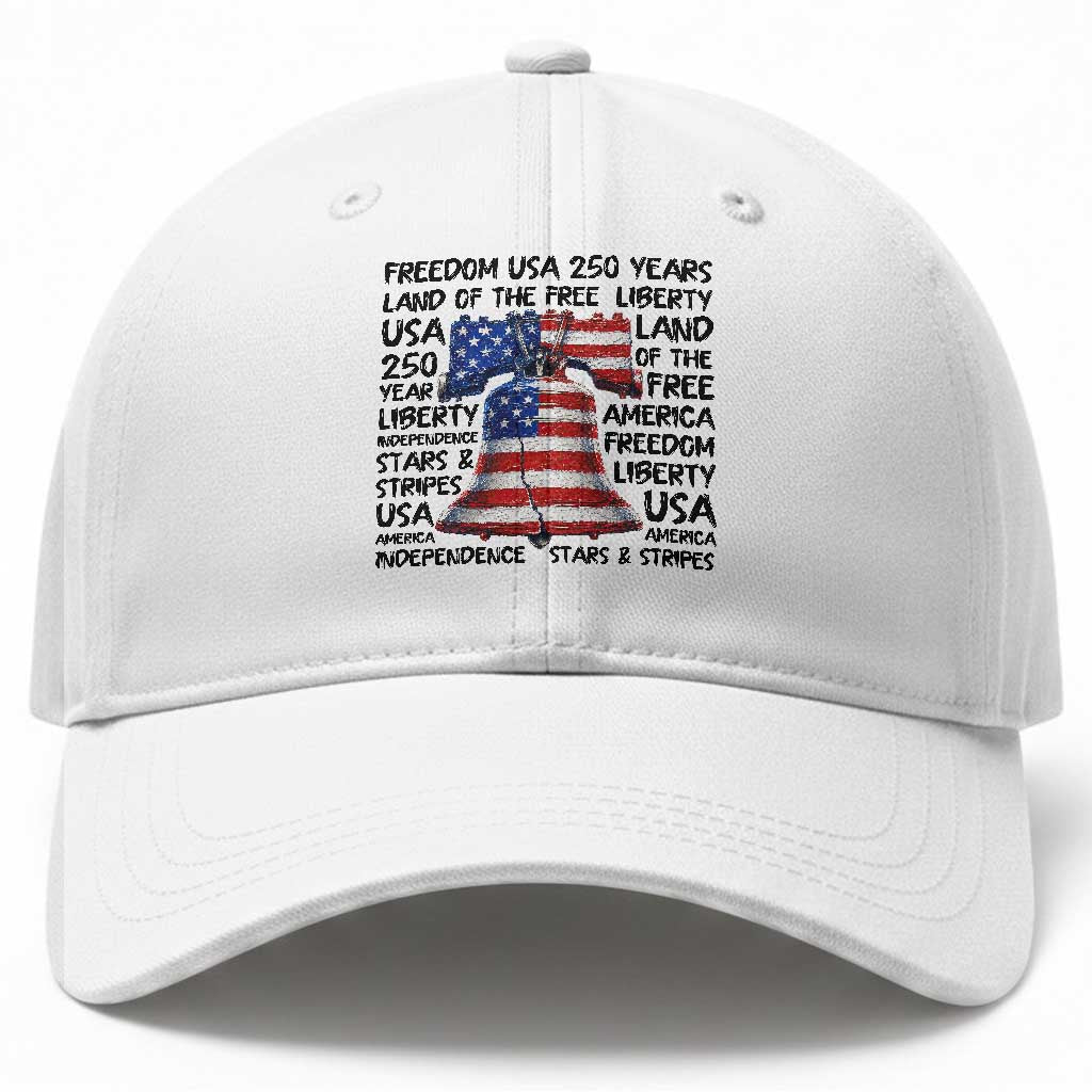 250 Years Of Freedom Baseball Cap Red White Blue Liberty Bell TS12 Print Your Wear