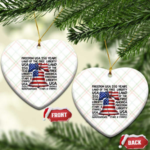 250 Years Of Freedom Ceramic Ornament Red White Blue Liberty Bell TS12 Print Your Wear