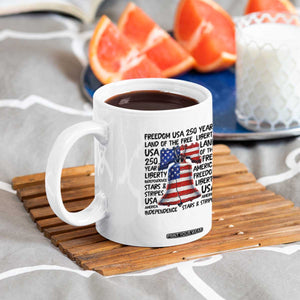 250 Years Of Freedom Coffee Mug Red White Blue Liberty Bell TS12 Print Your Wear