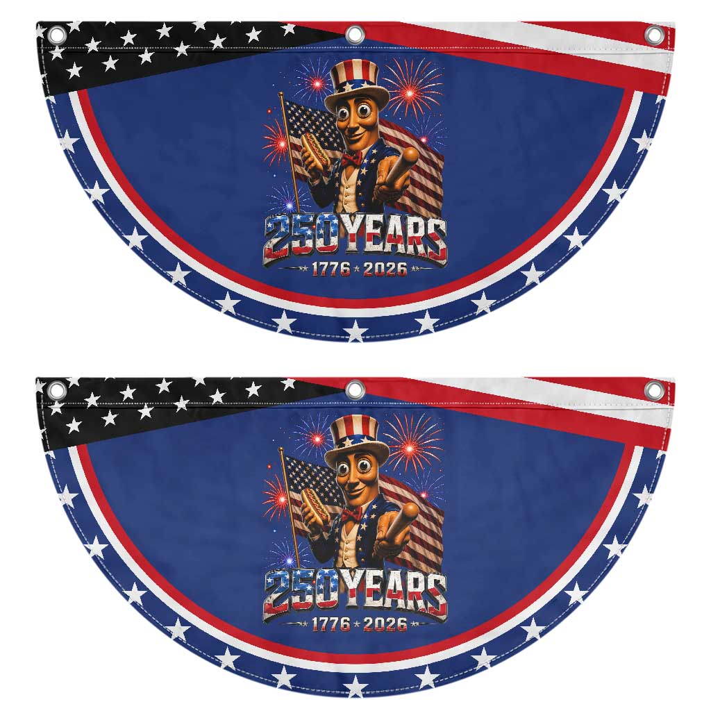 USA 250th Anniversary Tung Tung Sahur Patriotic Fan Flag Funny American Anniversary Celebration TS12 2pcs pack Classic Navy Print Your Wear