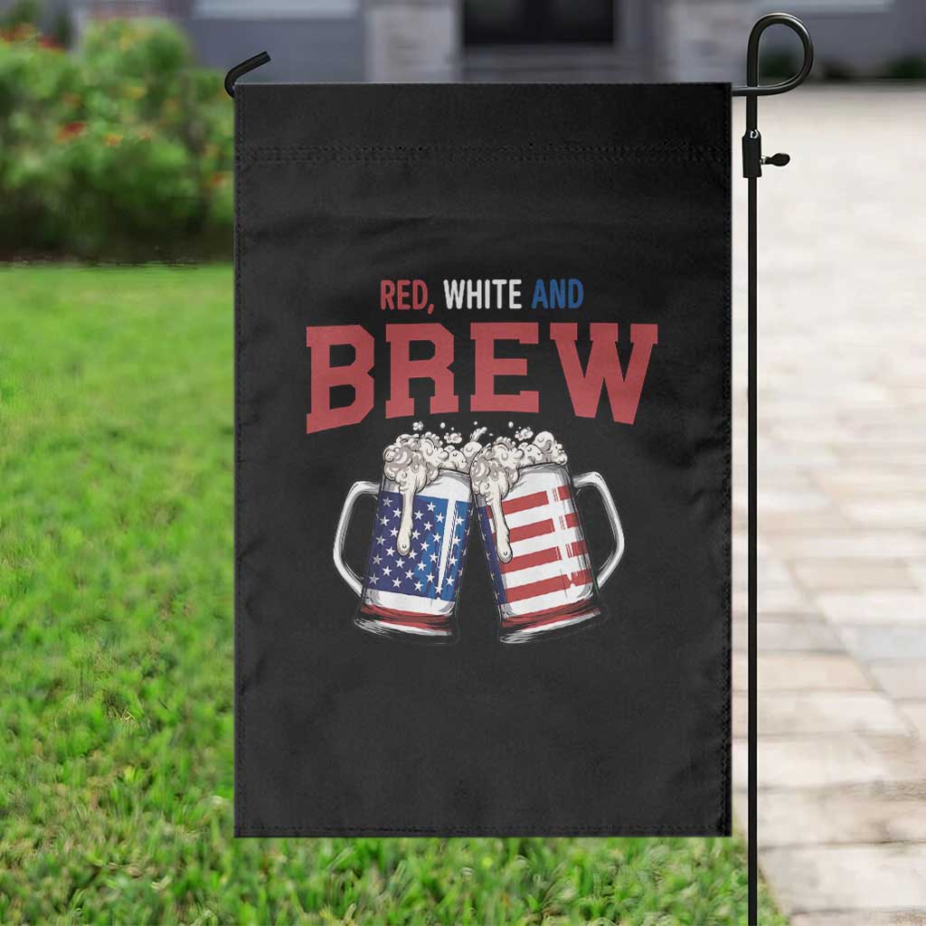 American Flag Beer Lover Garden Flag Red White And Brew TS12 Print Your Wear