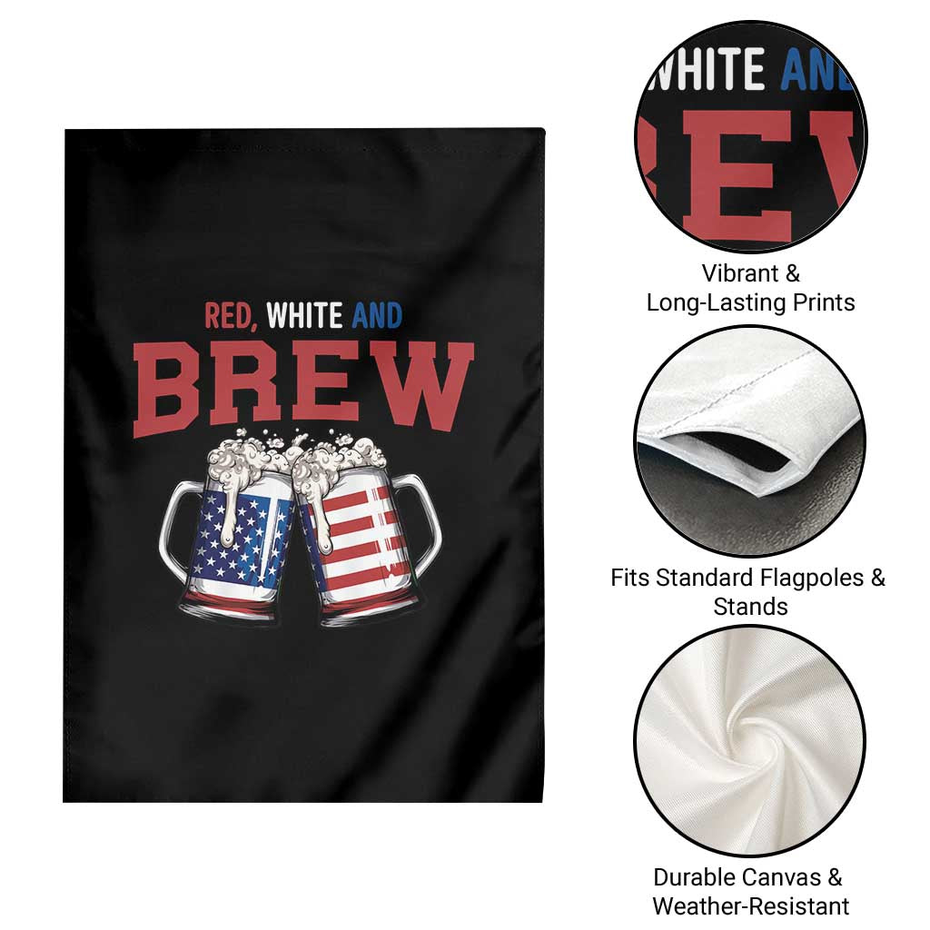 American Flag Beer Lover Garden Flag Red White And Brew TS12 Print Your Wear